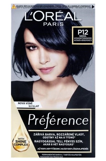 Loreal Paris Préférence Féria barva na vlasy P12 Intenzivní černomodrá