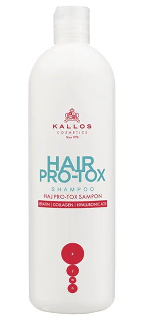 Kallos Hair Pro-tox šampón na vlasy s keratinem, kolagenem a kyselinou hyaluronovou 500 ml