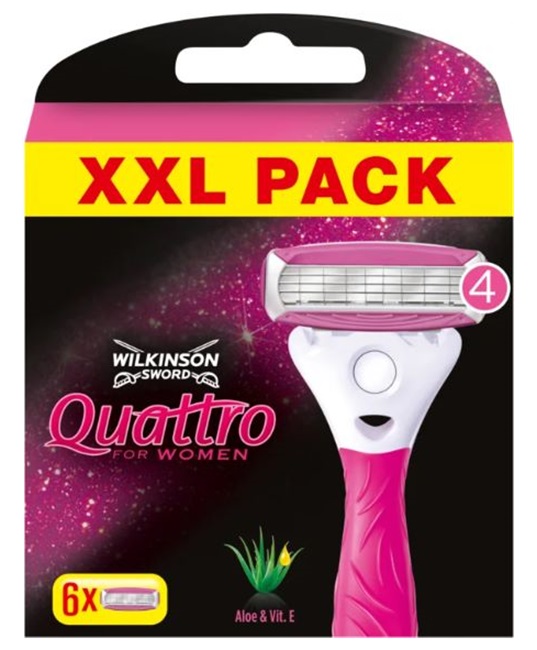 Wilkinson Sword Quattro For Women náhradní břity 6 ks