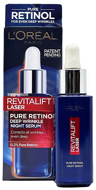 Loreal Revitalift Laser Night Serum s retinolem 30 ml