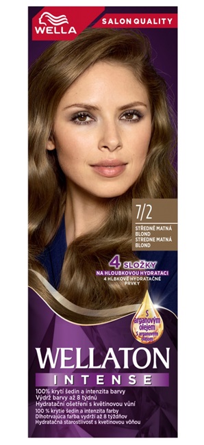 Wella Wellaton Intense Color Cream krémová barva na vlasy 7/2 Matte Medium Blond