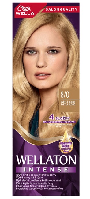 Wella Wellaton Intense Color Cream krémová barva na vlasy 8/0 světlá blond