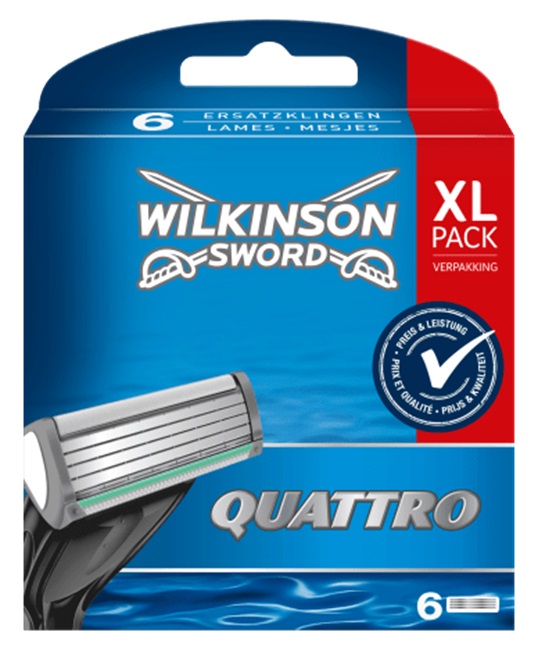 Wilkinson Sword Quattro Plus náhradní břity 6 ks