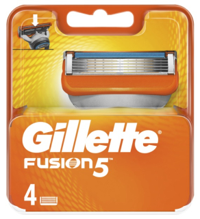 Gillette Fusion náhradní břity 4 ks